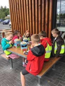 Enjoying our meals.we